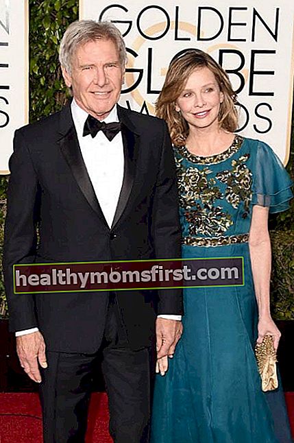 Harrison Ford dan Calista Flockhart di Penghargaan Golden Globe Tahunan ke-73 pada Januari 2016