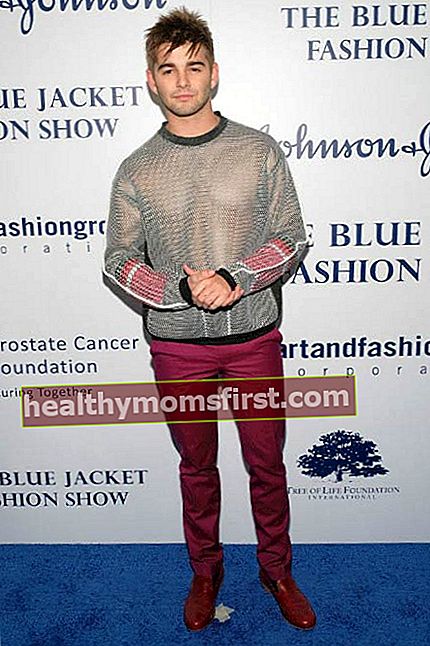 Jack Griffo ในงาน Blue Jacket Fashion Show ครั้งแรกในเดือนกุมภาพันธ์ 2017