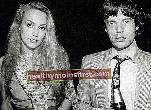 Mick Jagger dan Jerry Hall