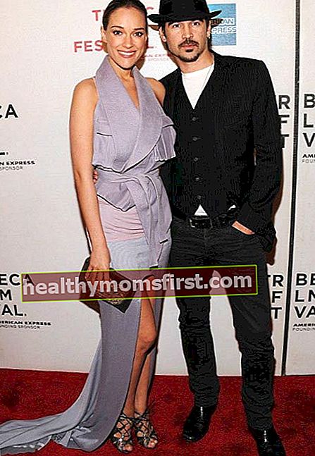 Colin Farrell dan Alicja Bachleda-Curus di Festival Film Tribeca tahun 2010