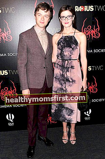 Dane DeHaan dan Anna Wood di RADiUS TWC dan The Cinema Society New York Premiere of "Horns" pada Oktober 2014