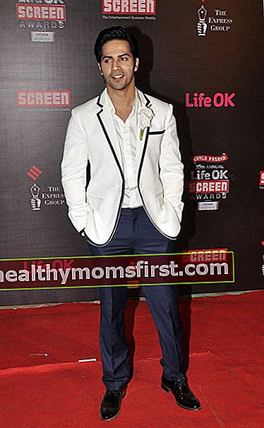 Varun Dhawan ในงาน Screen Awards 2014