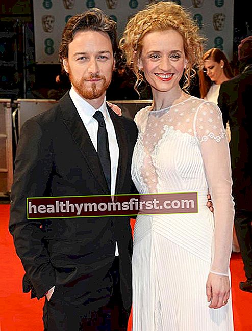 James McAvoy dan Anne Marie Duff di EE British Academy Film Awards 2015 di London, Inggris
