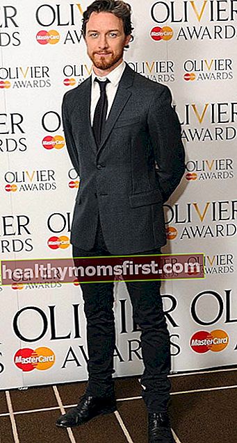 James McAvoy ในงาน Olivier Awards ประจำปี 2015