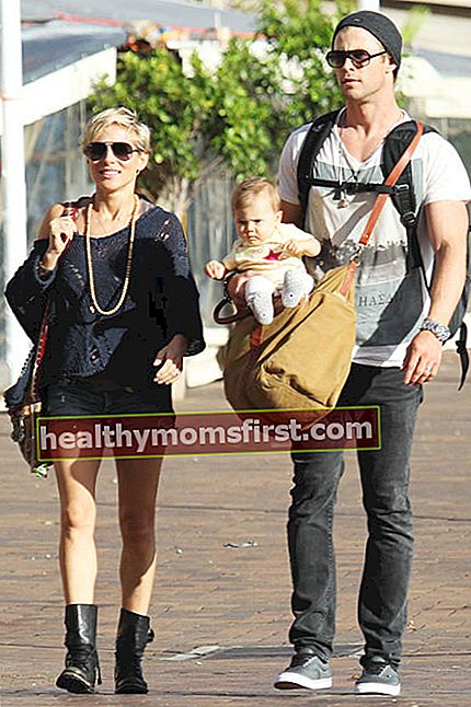 Chris Hemsworth bersama Elsa Pataky dan keluarga