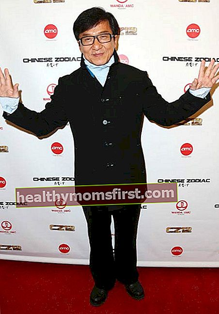 Jackie Chan di tayangan perdana Zodiak Cina di Century City pada Oktober 2013