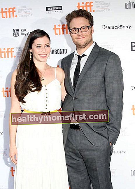 Seth Rogen และ Lauren Miller ที่ Toronto International Film Festival ในเดือนกันยายน 2554