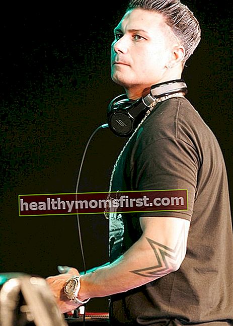 DJ Pauly D seperti yang terlihat dalam gambar yang diambil selama penampilannya di The Big Top Luna Park Sydney pada Januari 2013