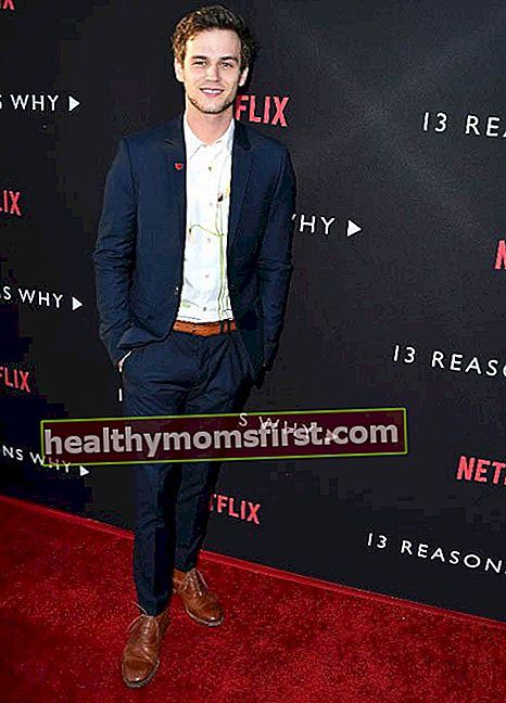 Brandon Flynn saat pemutaran perdana 13 Alasan Mengapa Netflix pada Maret 2017