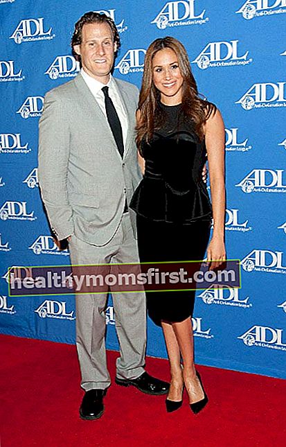 Meghan Markle bersama mantan suaminya Trevor Engelson di acara ADL tahun 2011