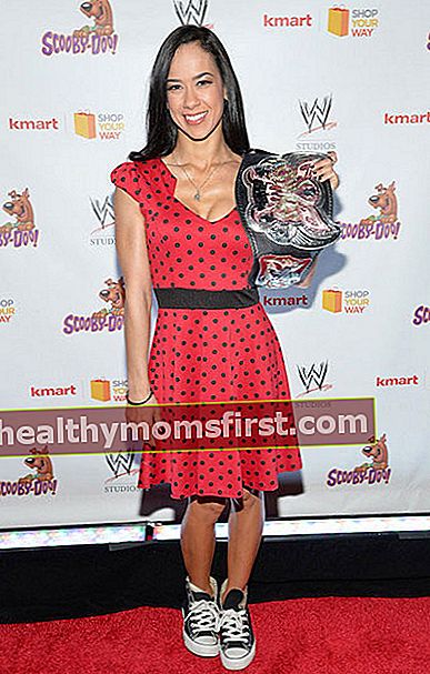 AJ Lee menghadiri 'Scooby Doo! WrestleMania Mystery 'New York Premiere